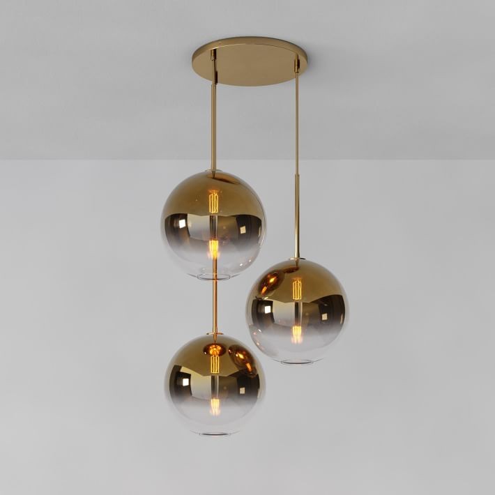Selvion Minimalist Crystal Chandelier - Handcrafted Glass Sculptural Lighting Fixture T150