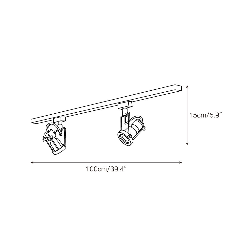 Lucide Industrial Track Lights D695