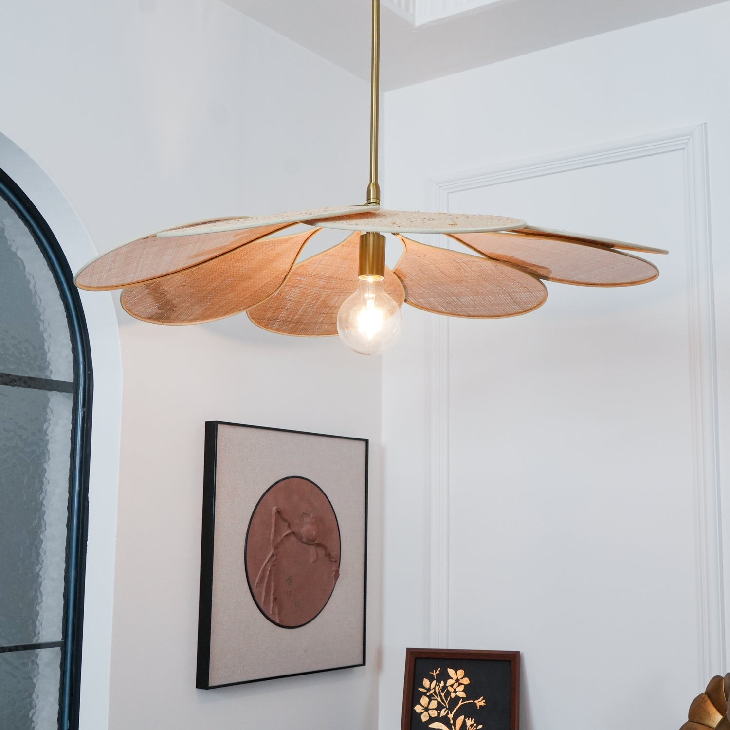Petals Bloom Rattan Pendant Lamp M532