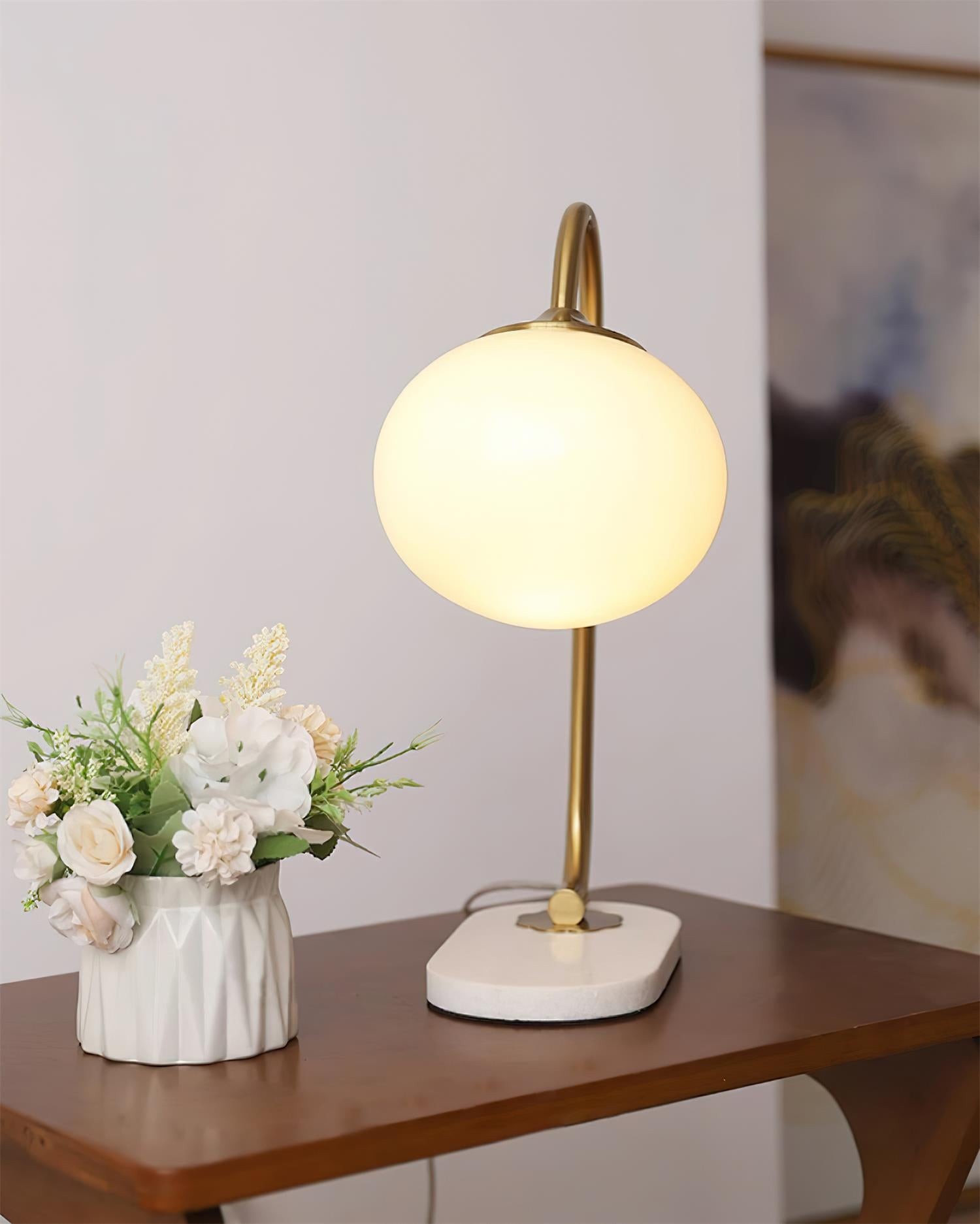 Nordic Mushroom Glass Bedside Table Lamp M335