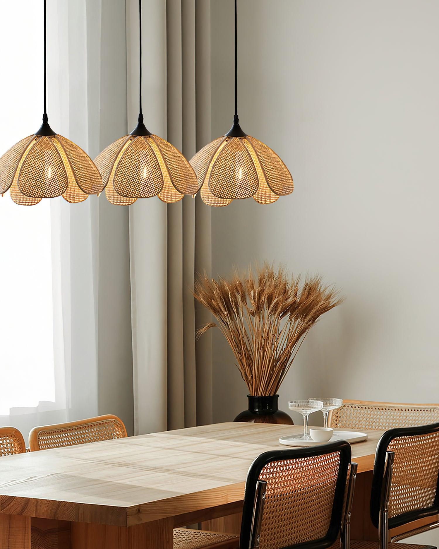Bloom Rattan Pendant Lamp D358