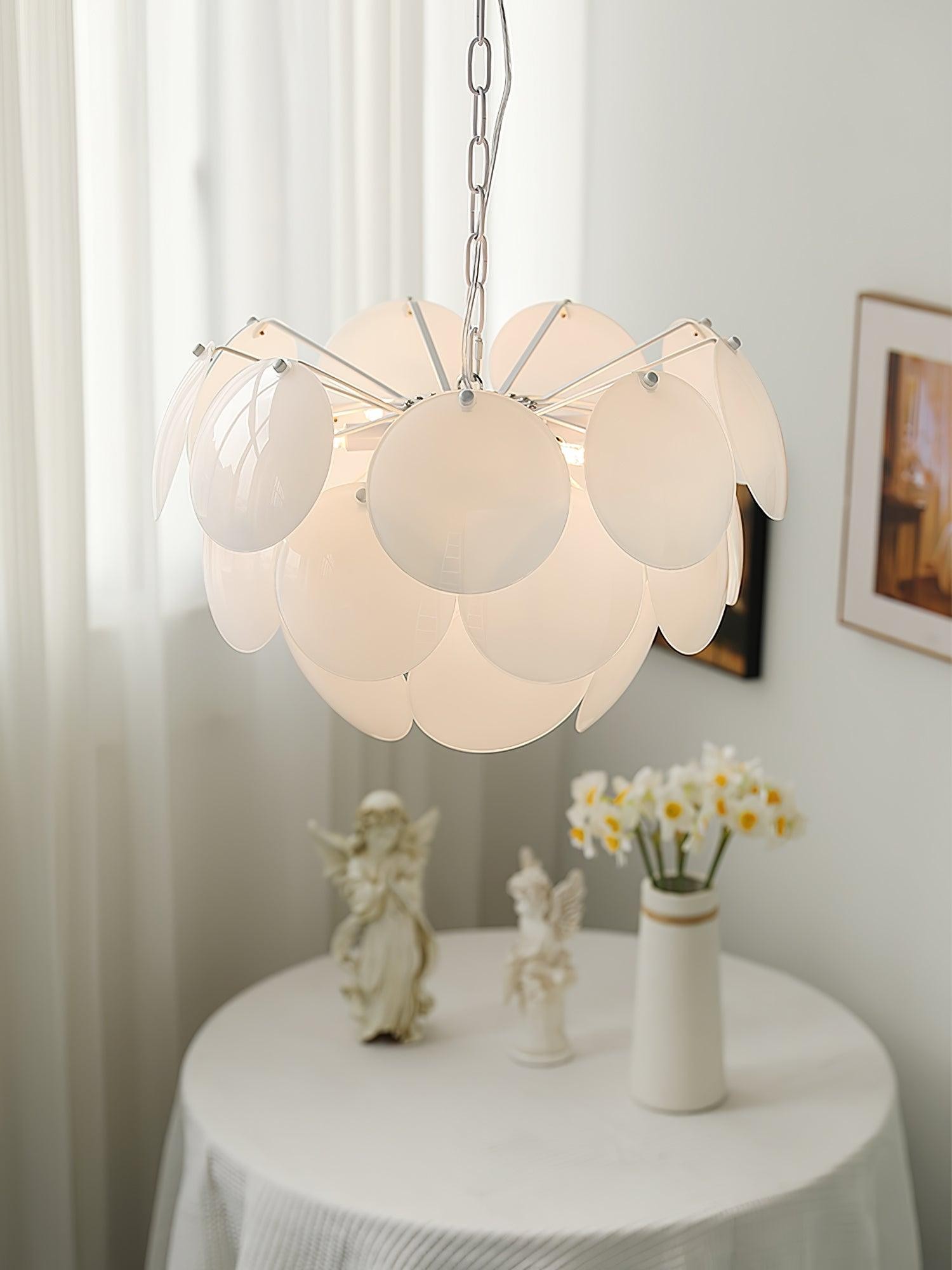 Luxury Fashion Luminous Petal Glass Chandelier M54