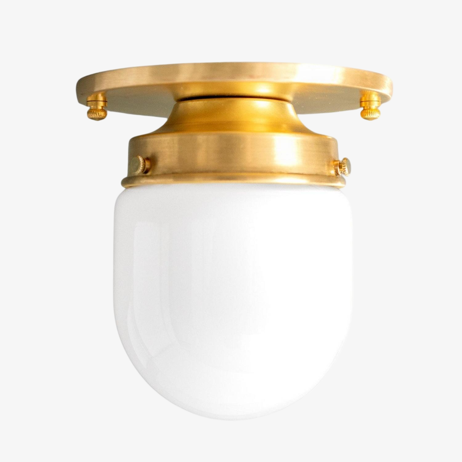 Opalume Glass Flush Mount Ceiling and Wall Light - Art Deco Small Globe Fixture T300