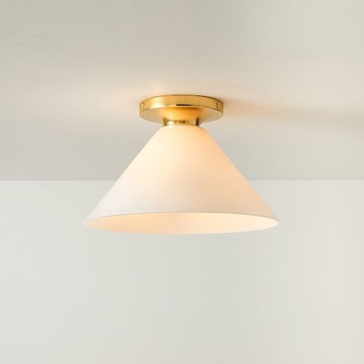 Conica Cone Flush Mount – Glass Ceiling Light for Modern Spaces T233