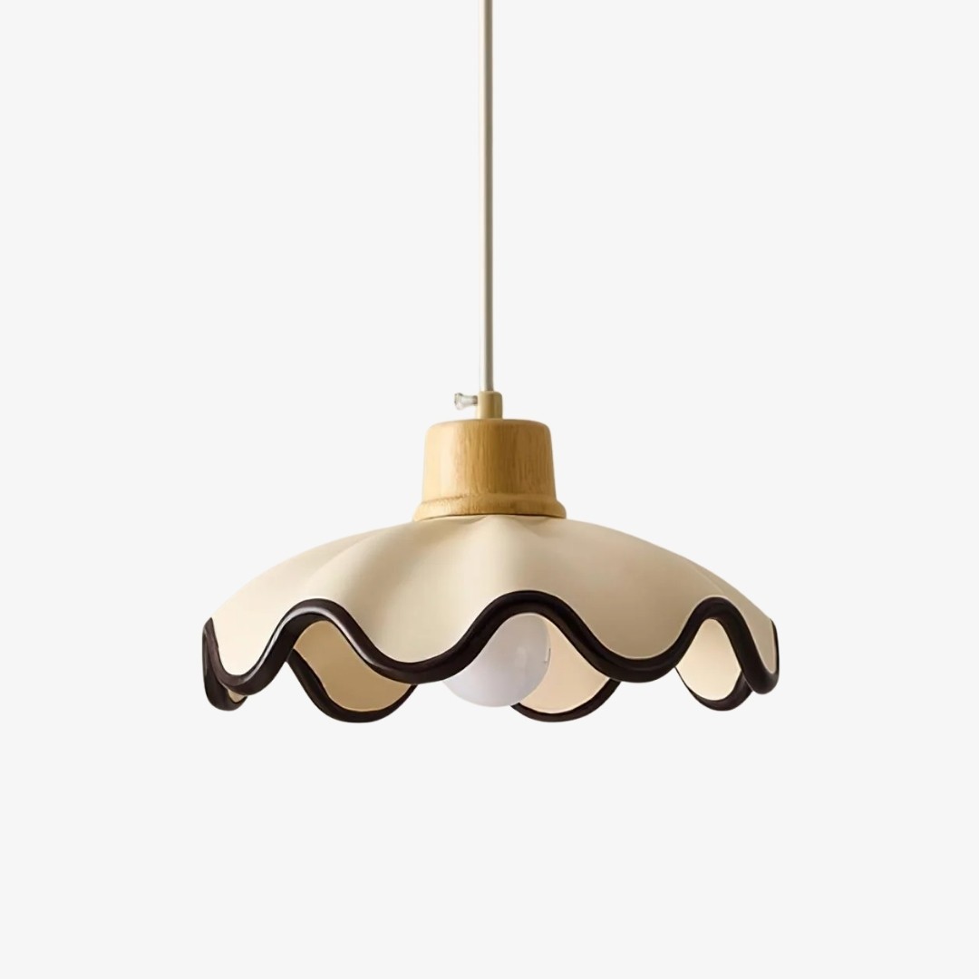 Moliro Scalloped Pendant Light - Modern Wavy Lighting for Dining Room T515