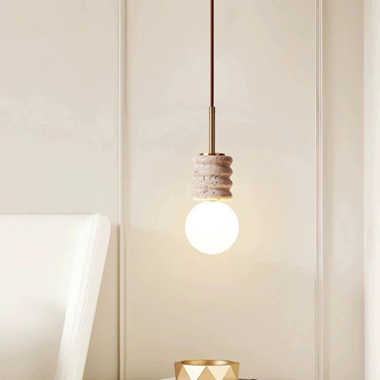 LED Chandelier Modern Stone Bedside Pendant Light D917