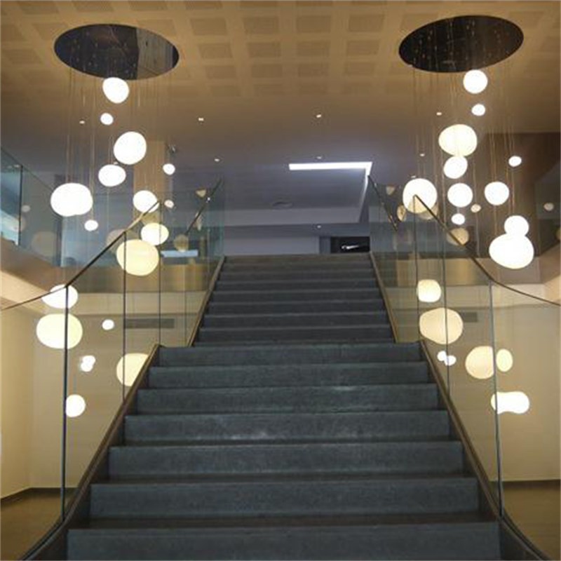 Stone Shape Opal Glass Pendant Light S05