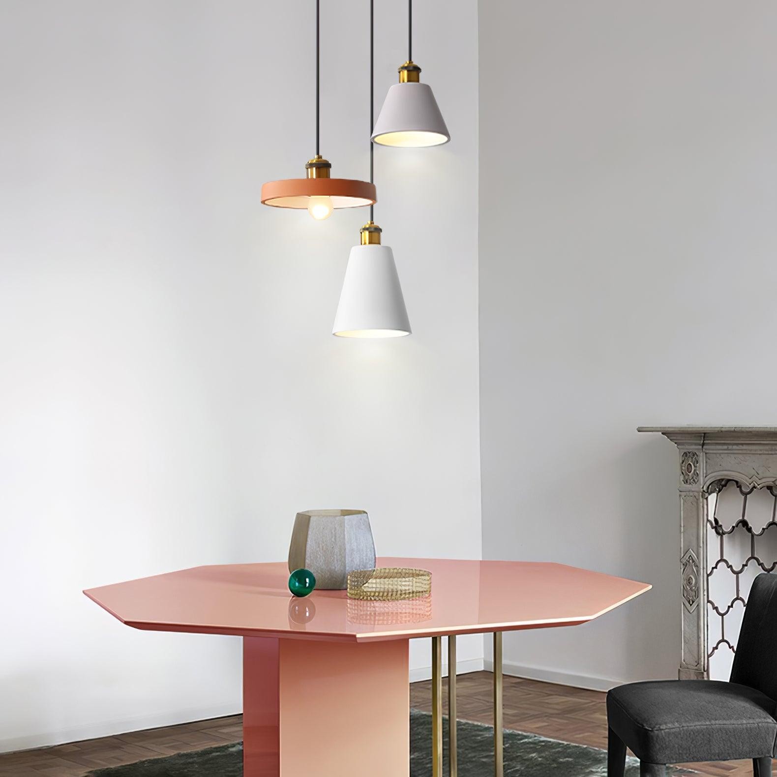 Modern Resin Geometric Pendant Lamp M432