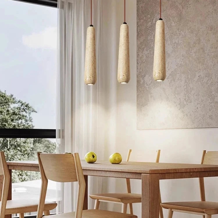Travertine Tube Pendant Light D922