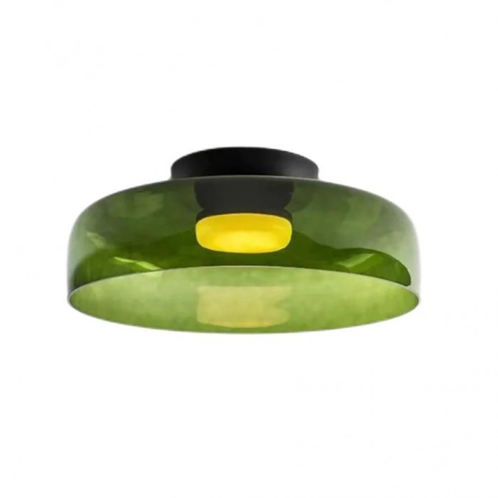 Nordic Morandi Glass Bowl Shaped Ceiling Lamp S144