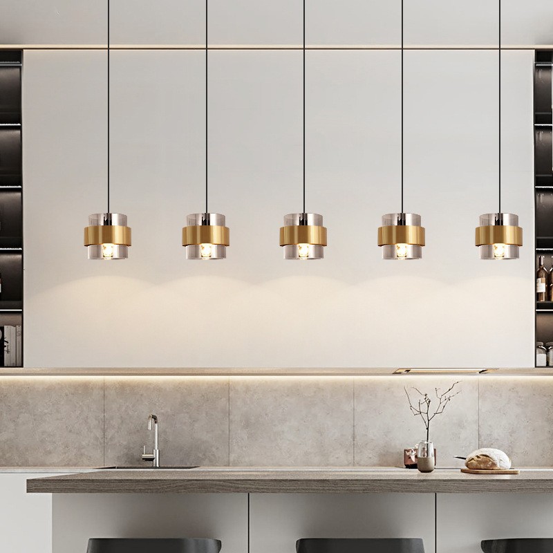 Nordic 2 Layer Glass Bedside Pendant Light S103