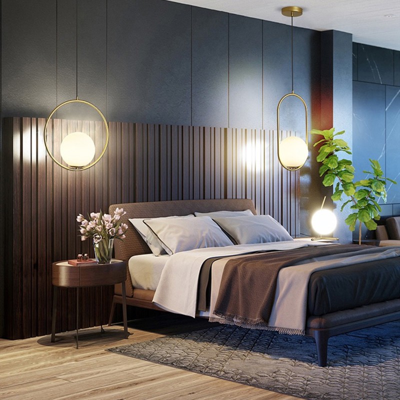 Modern Geometric Metal Pendant Light