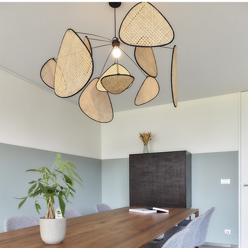 Vintage Rattan Pendant Light