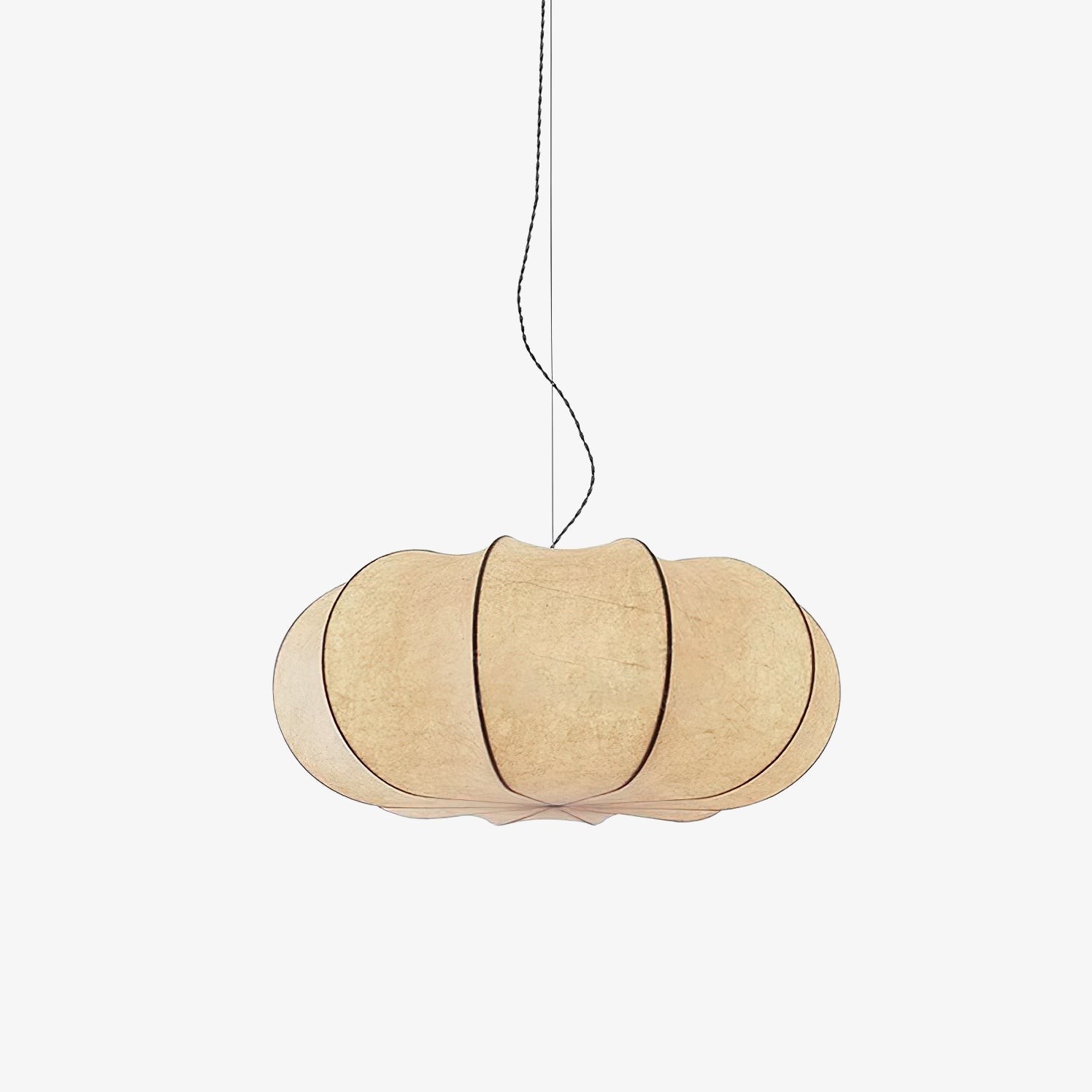 Modern Creative Flat Round Silk Pendant Lamp M125