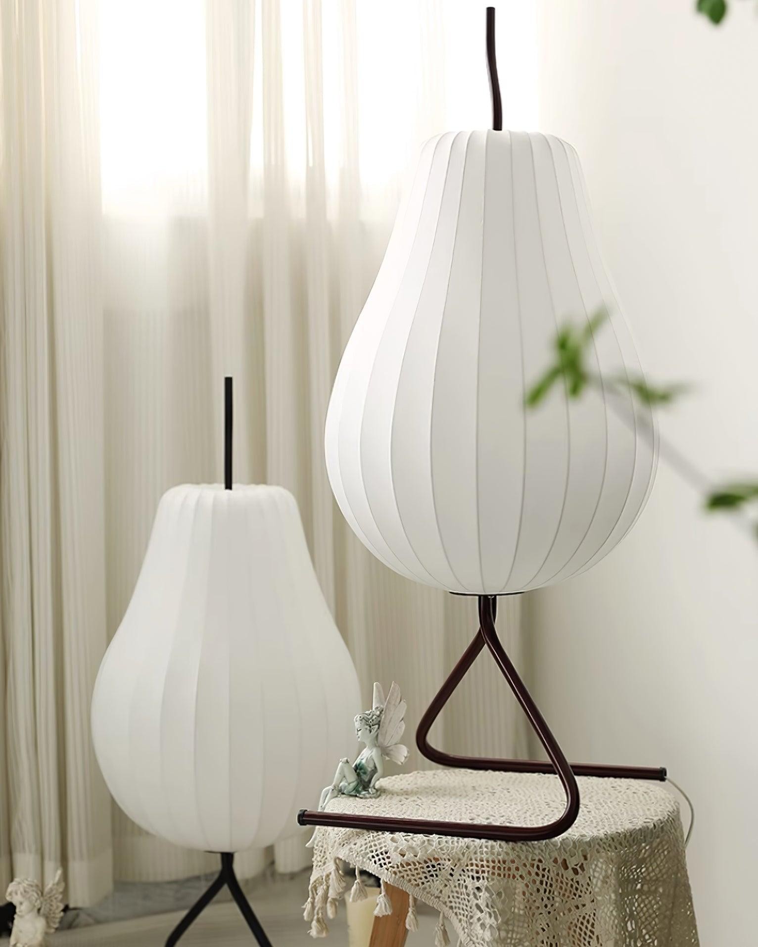 Pear-shaped Shite Floor Lamp Suitable For Living Room M35