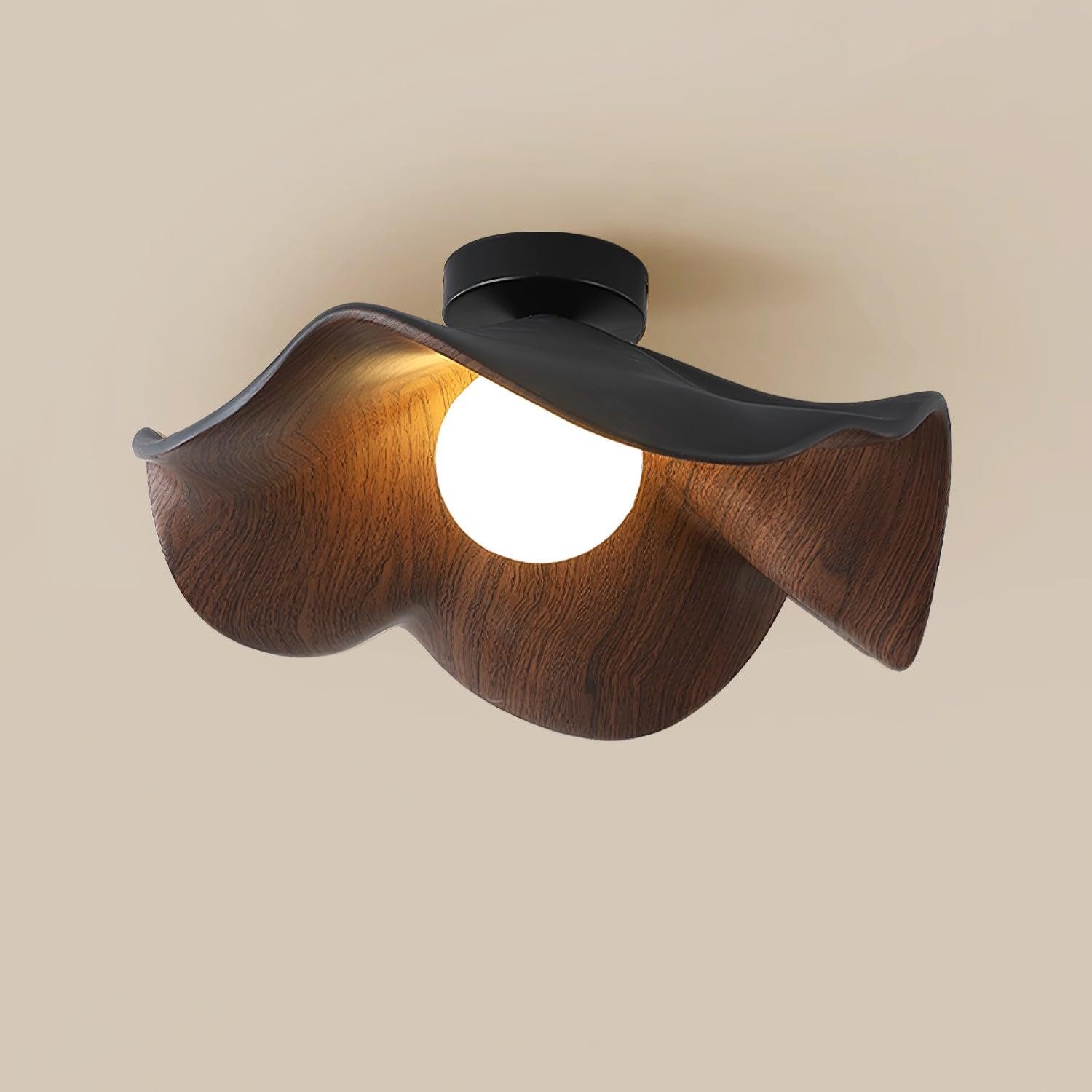 New Modern Simple Walnut Grain Ceiling Light M171