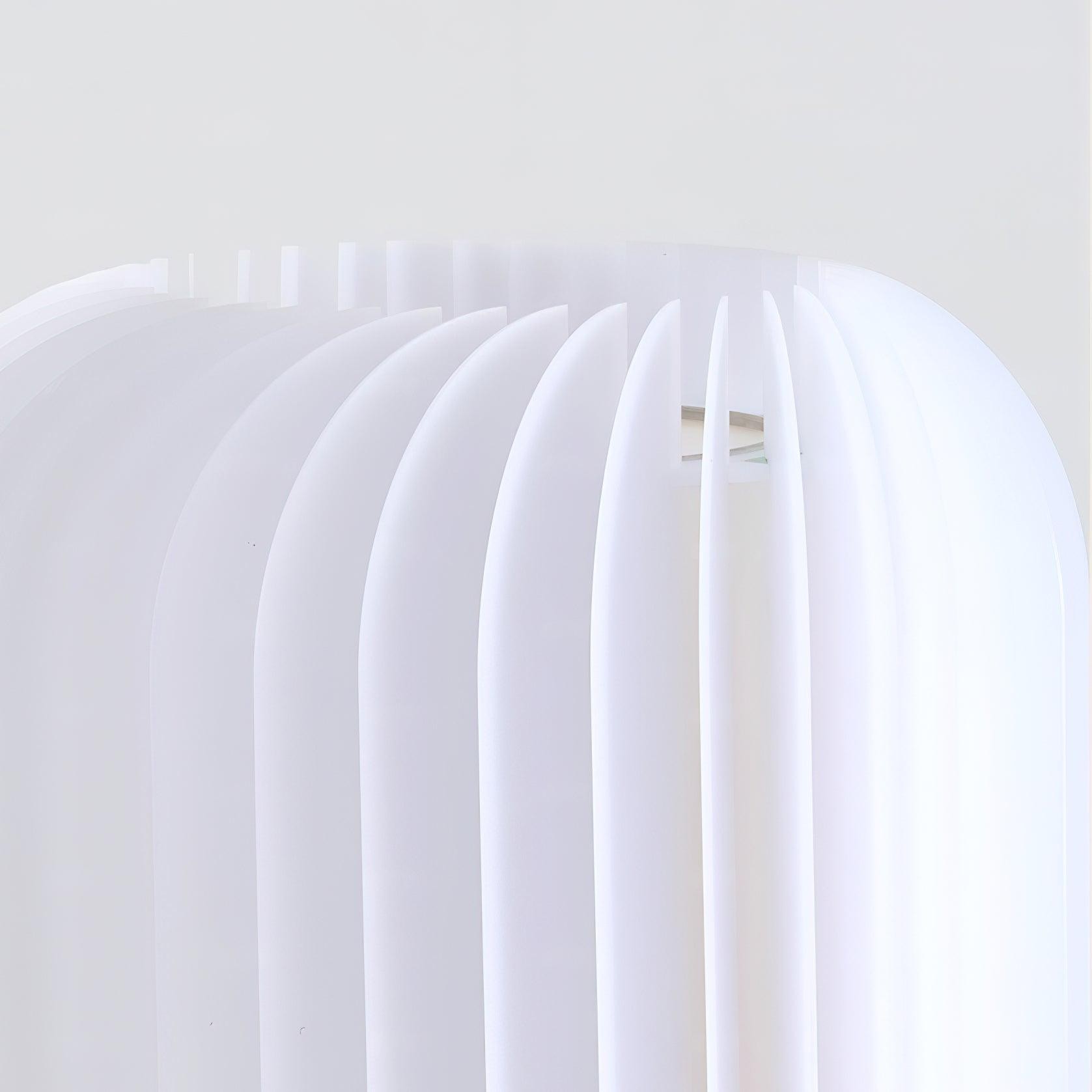 Round Translucent Pleated Table Lamp Suitable For Living Room M32