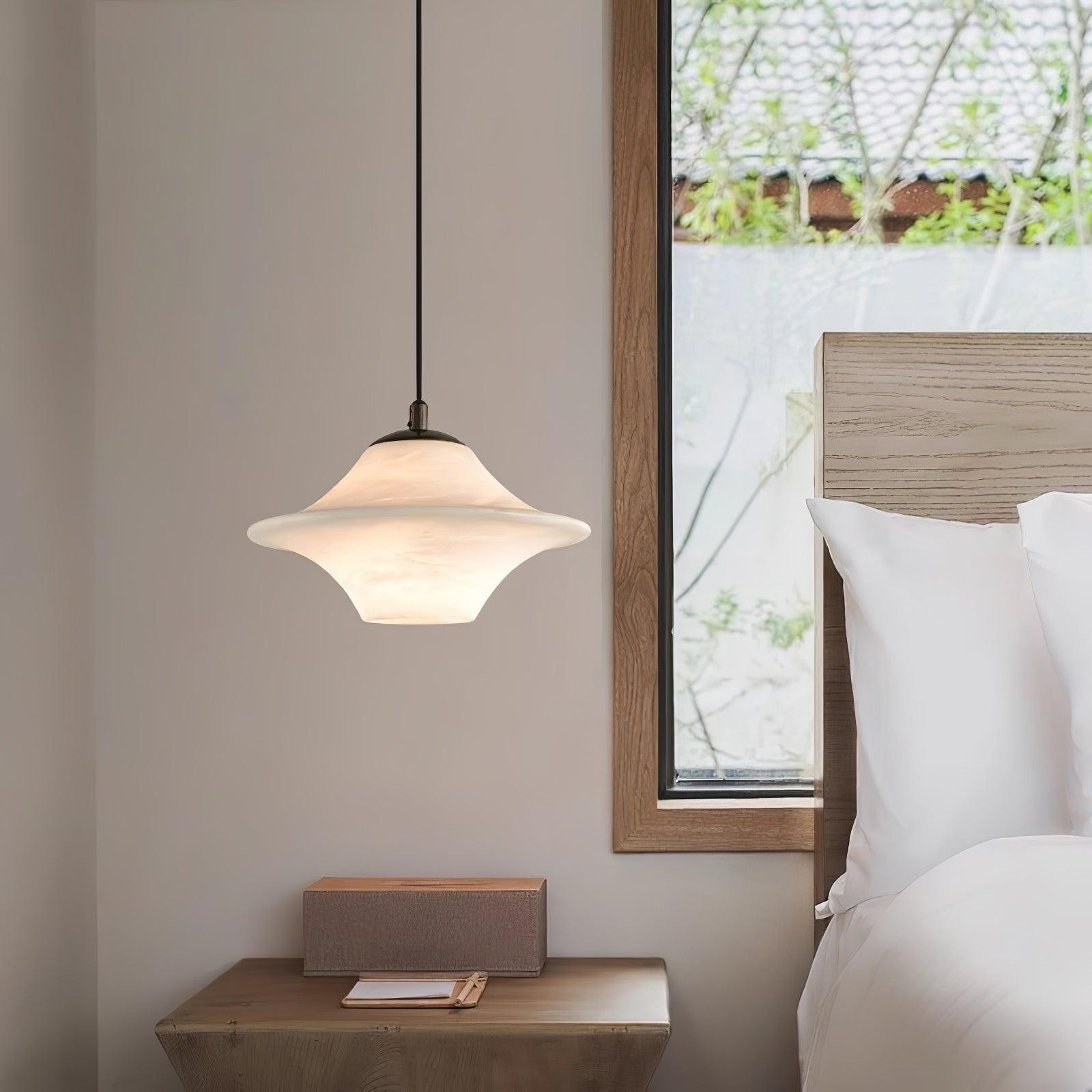 Saucer Alabaster Pendant Light M517