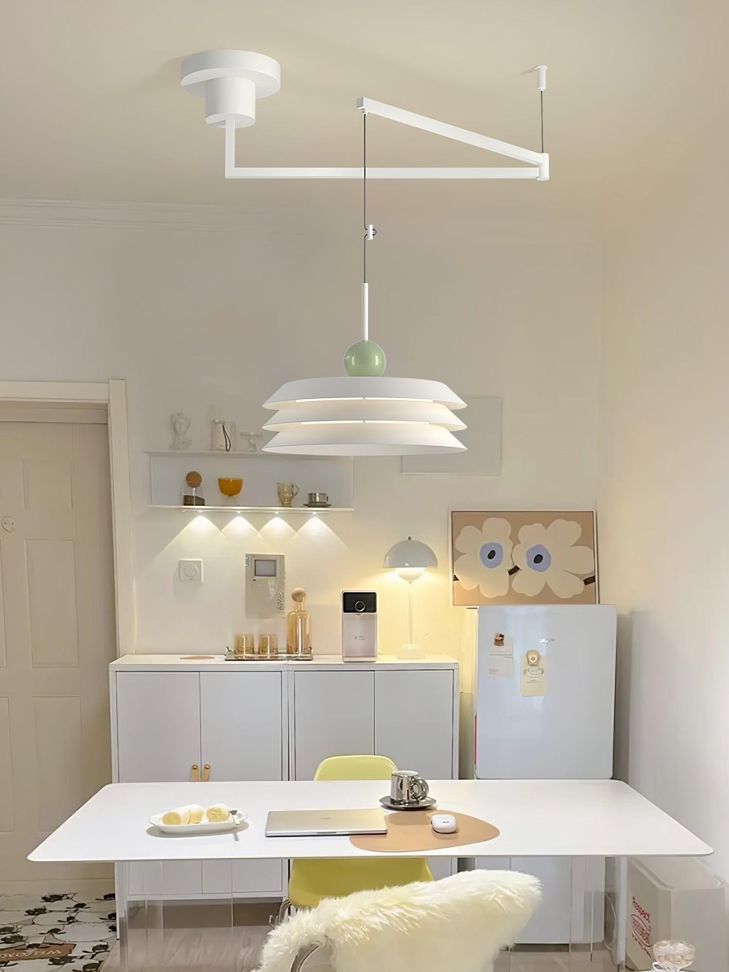 Nordic Creative Cream Style Multi-Layer Pendant Lamp For Living Room M451