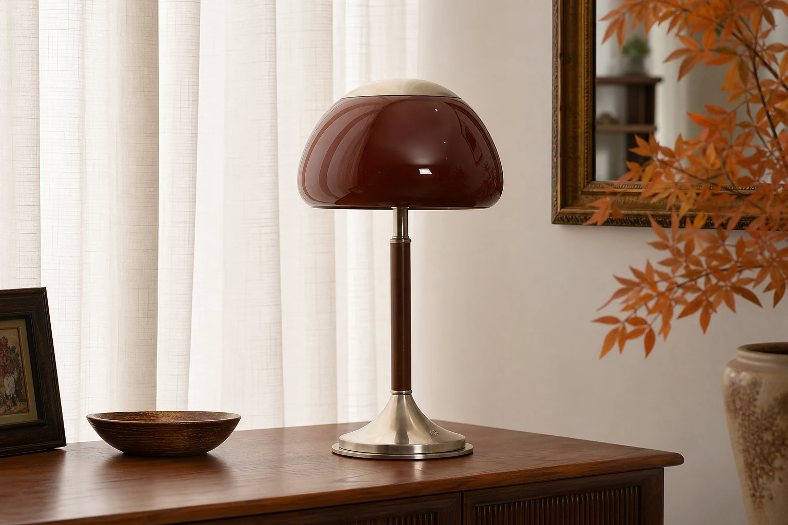 Lampa stołowa Brunello w stylu lifestylowym