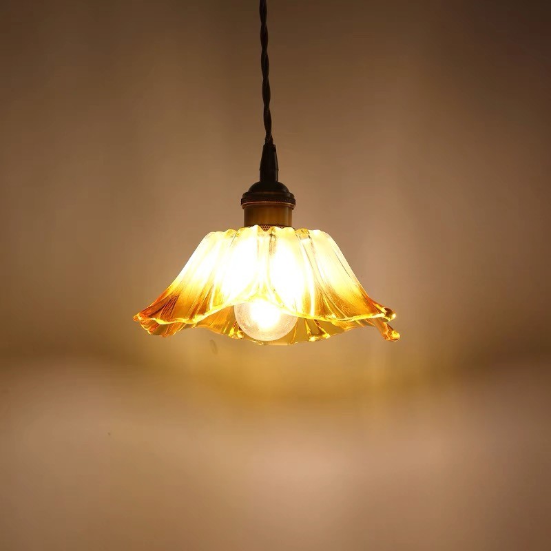 Tiffany Lotus Glass Pendant Light S55