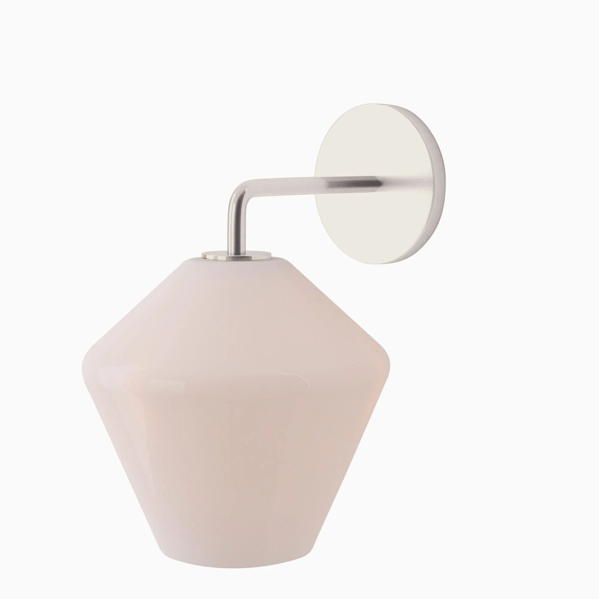 Merin Sculptural Milk Glass Geometric Wall Lamp T241