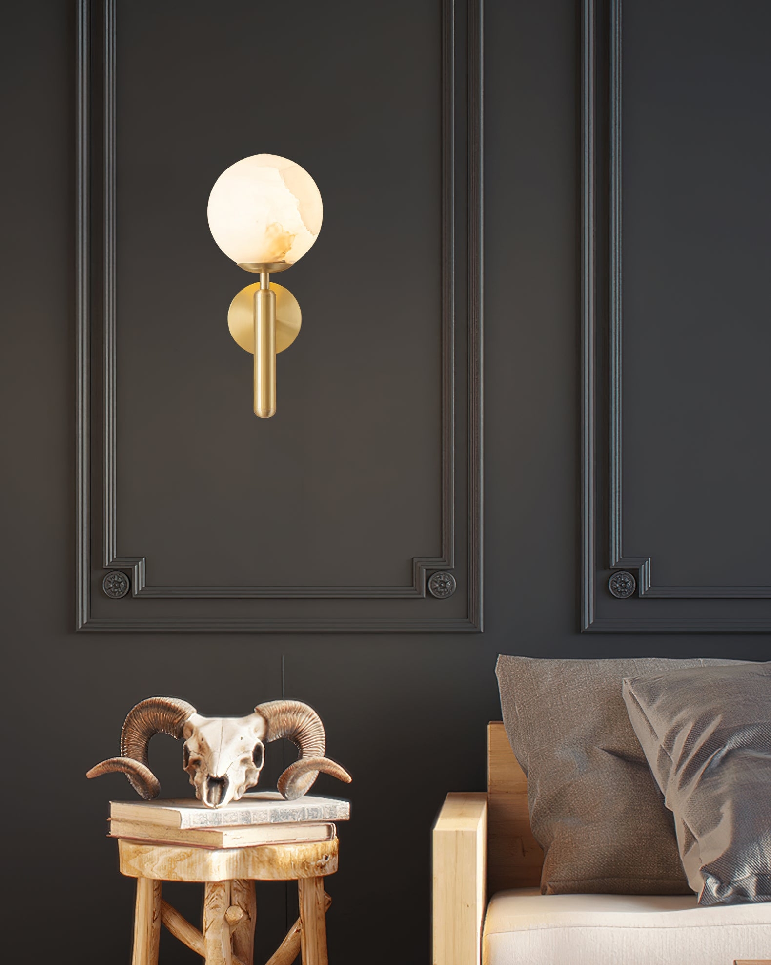 Mian Alabaster Wall Lamp D439