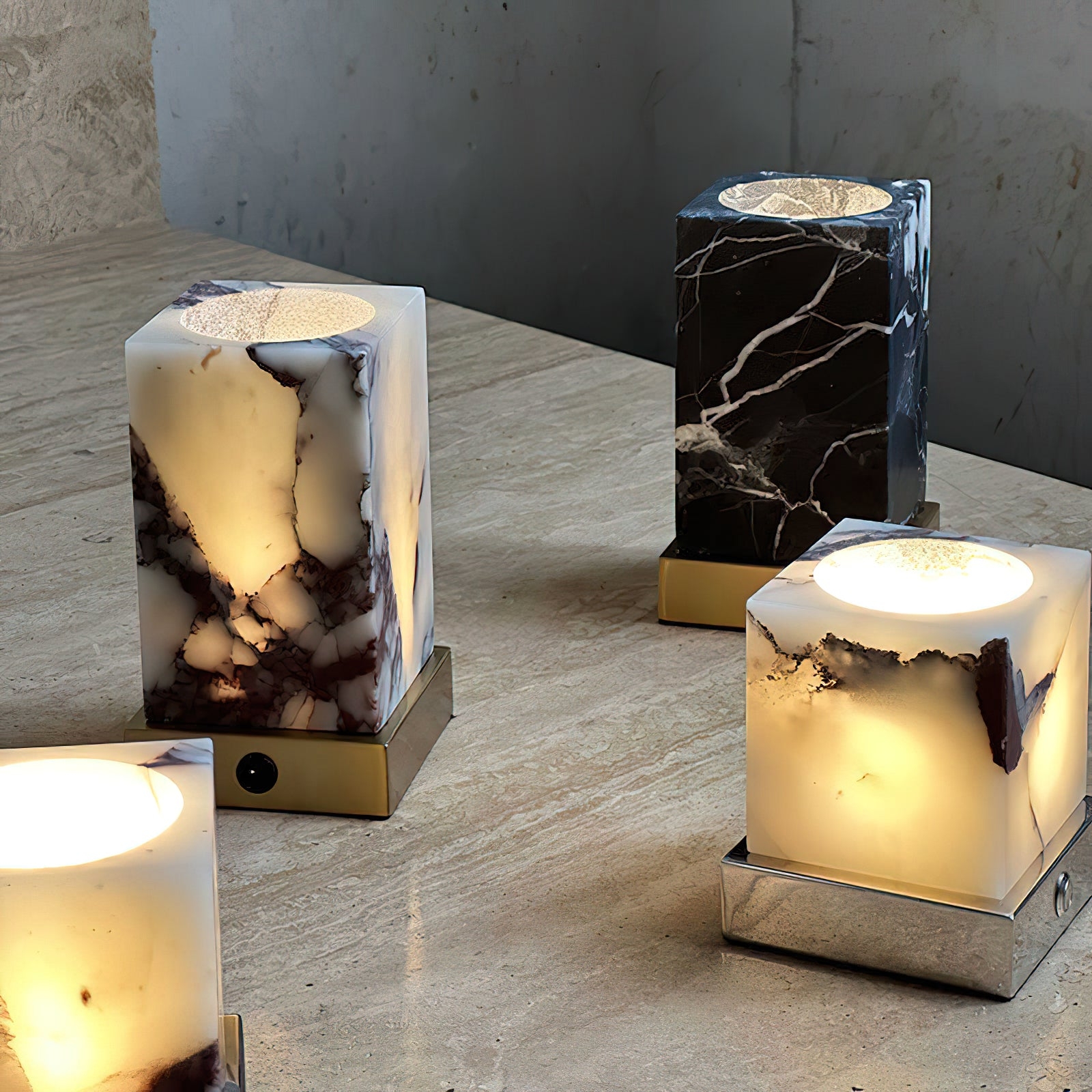 Cube Marble Table Lamp D574