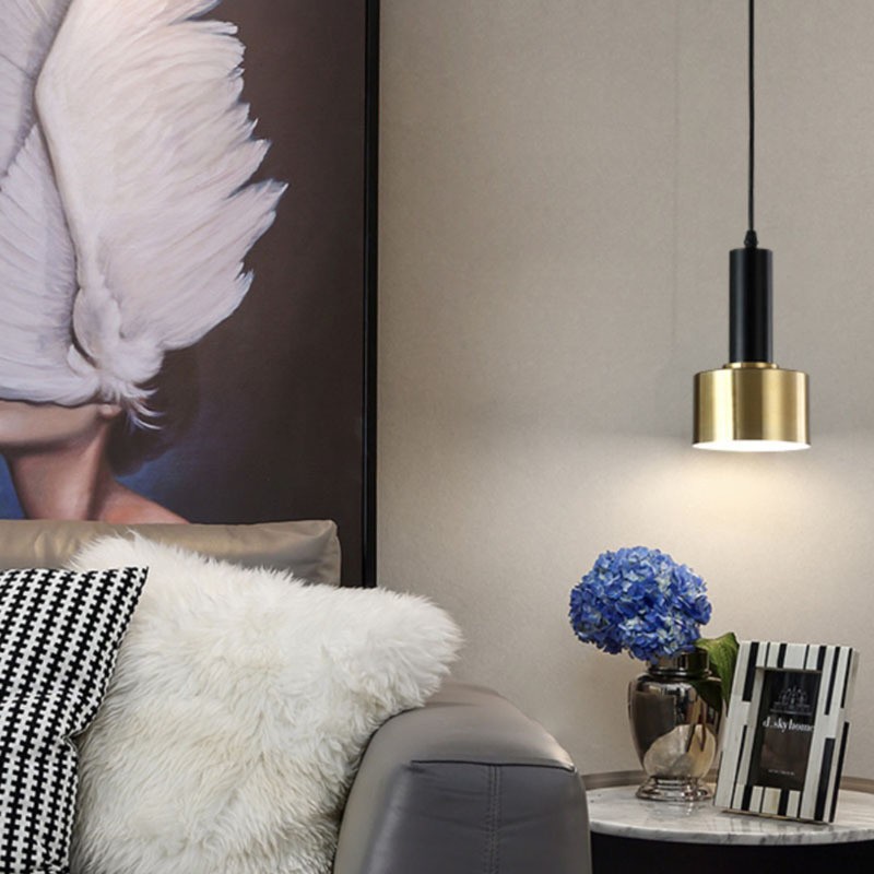 Nordic Brass Bedroom Pendant Light Modern Bar Pendant Light S95