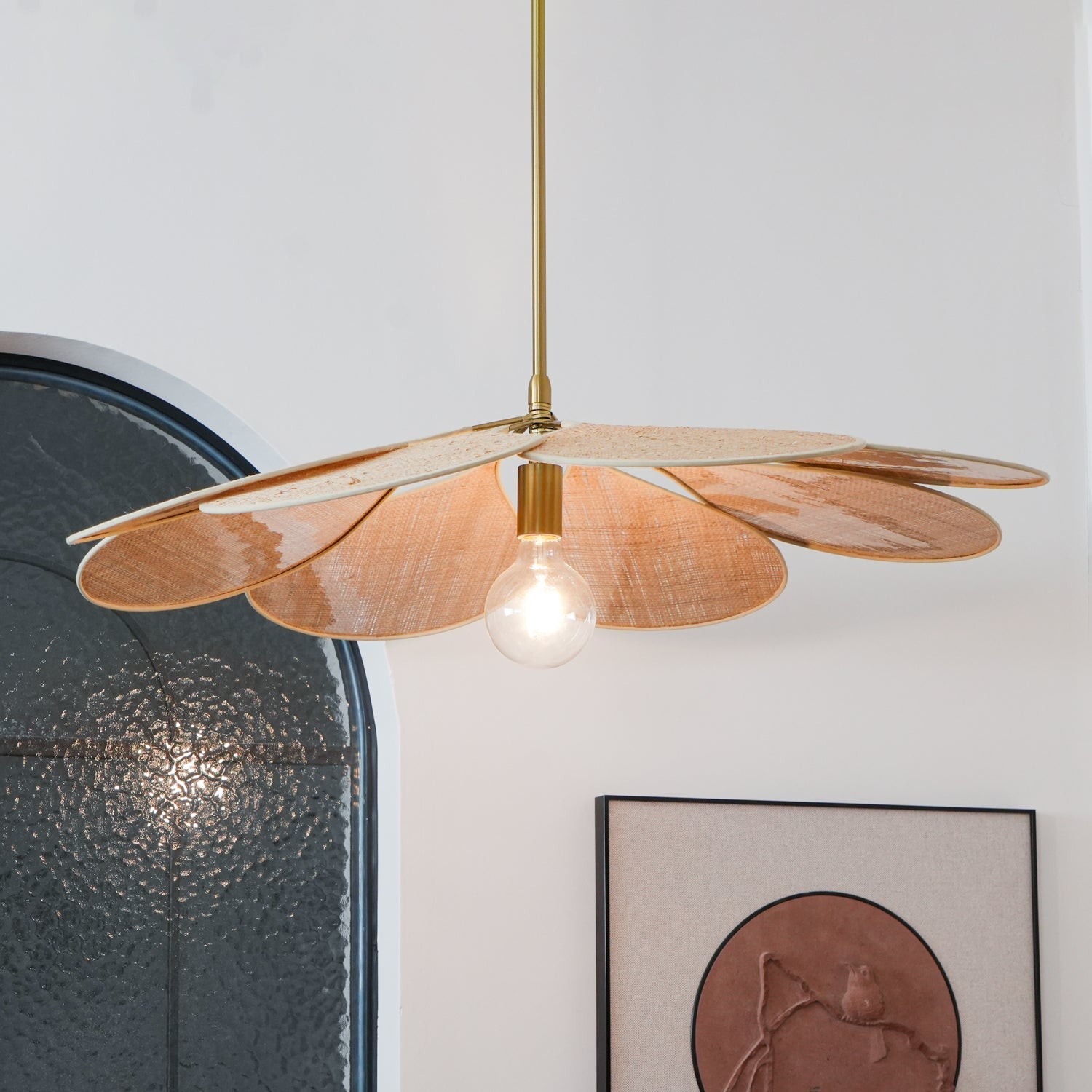 Petals Bloom Rattan Pendant Lamp M532