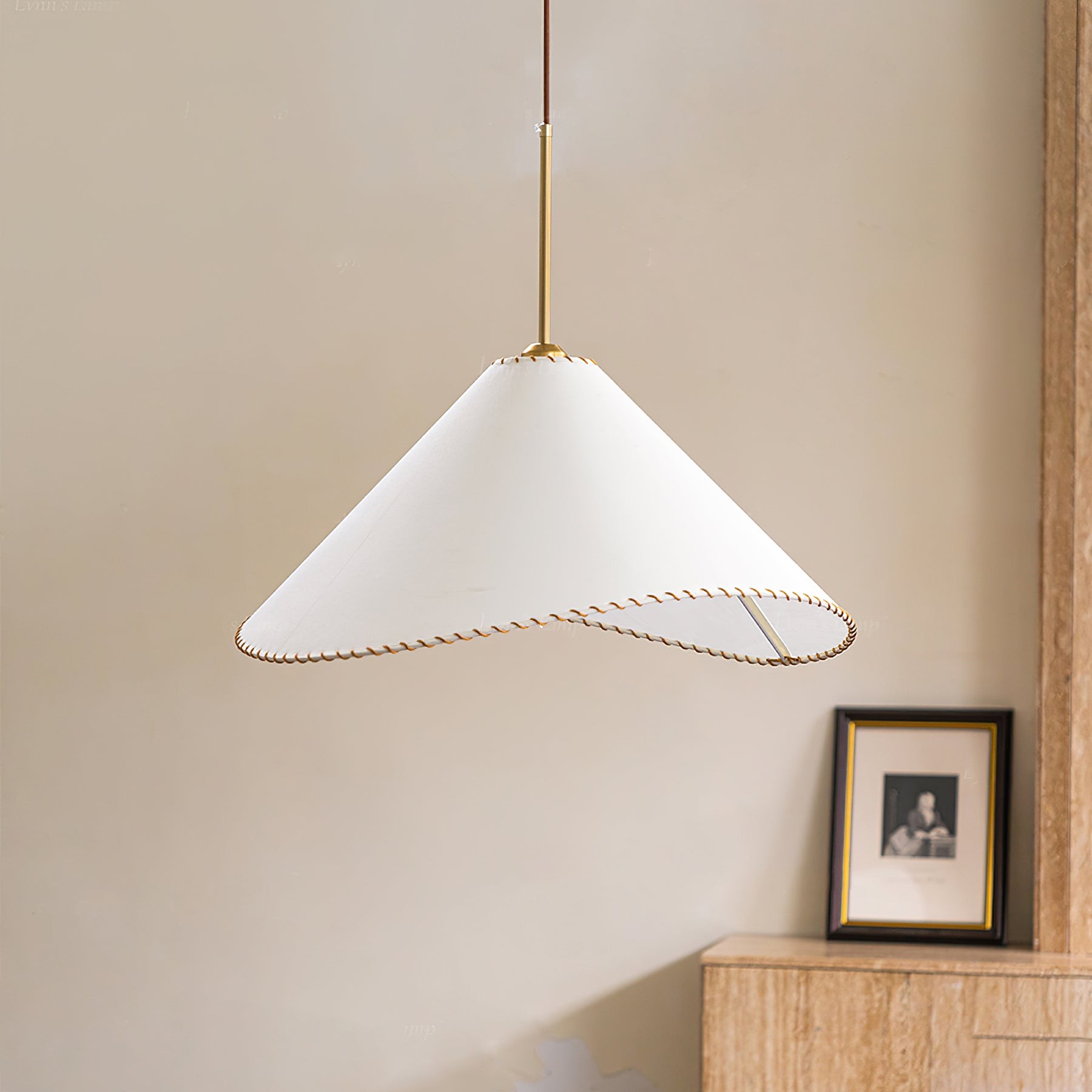 Twisted Shade Fabric Pendant Lamp M504