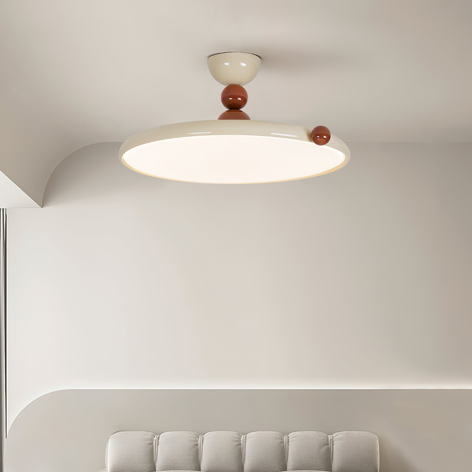 French Style Retro Round Flying Disc Ceiling Lamp M235