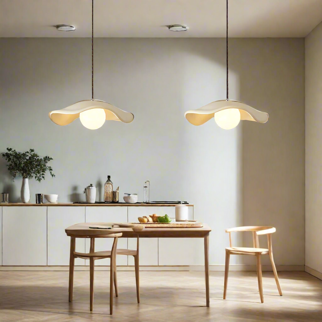 Yumi Sculptural Resin Elegance Minimalist Pendant Light D945