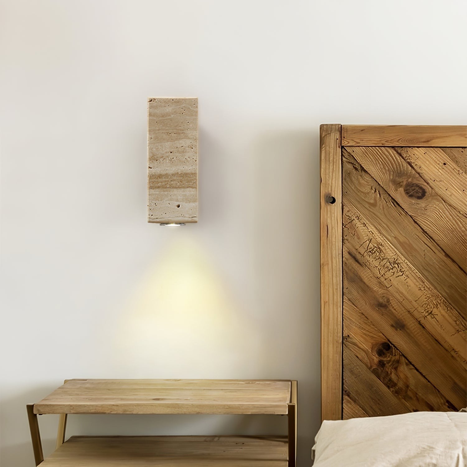 Vintage Marble Travertine Wall Lamp M577