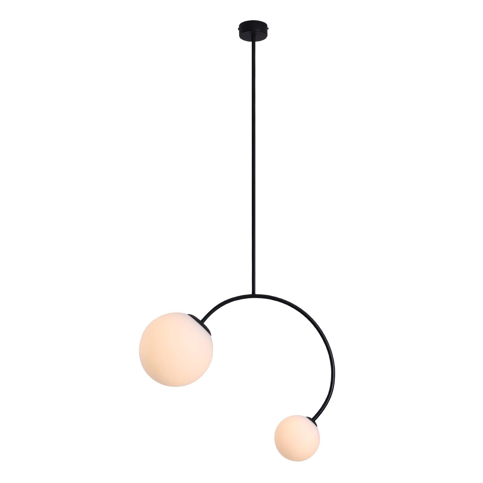 Creative Double Heads Glass Pendant Lamp M493