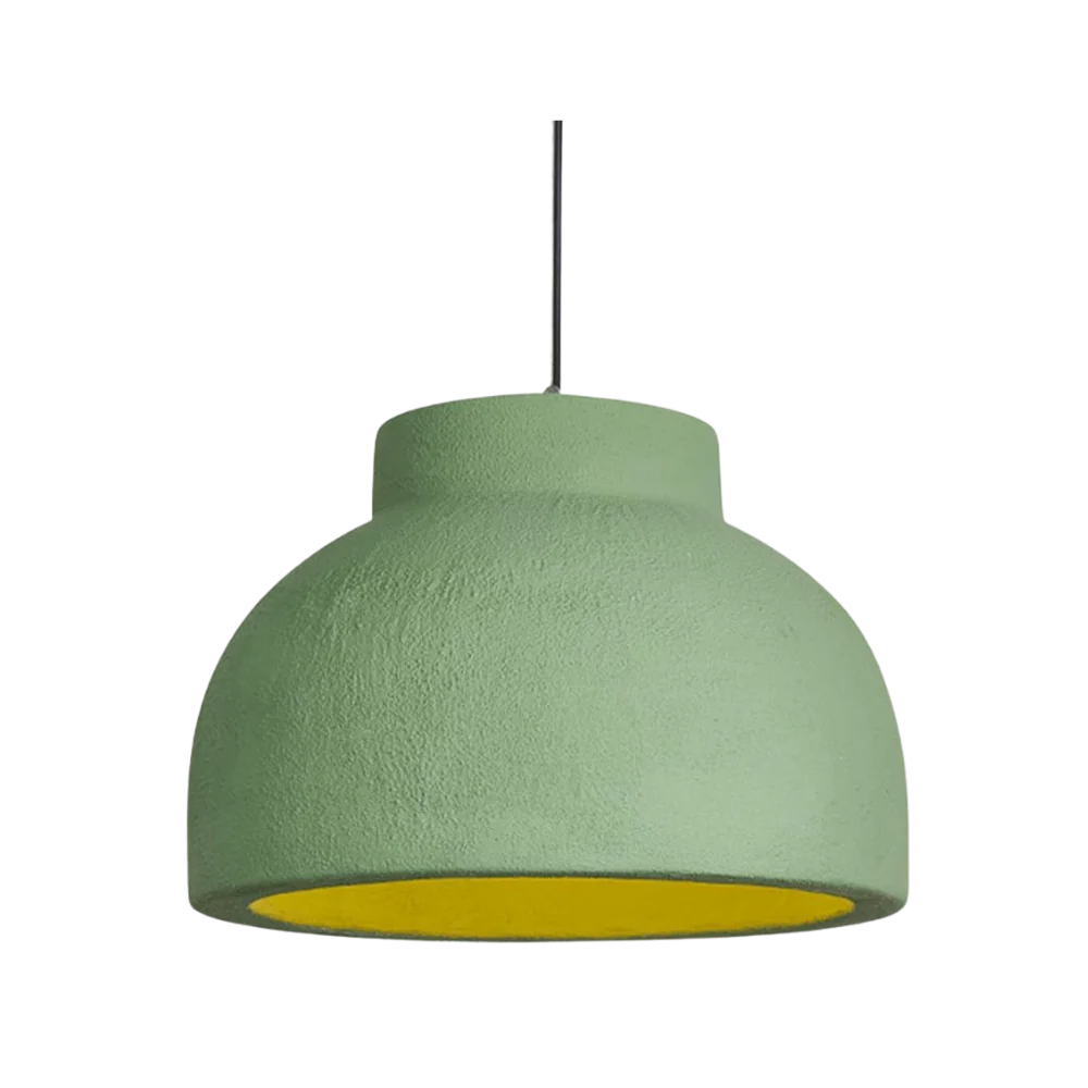 Vista del producto: Lámpara colgante Nordic Bowl en color verde salvia