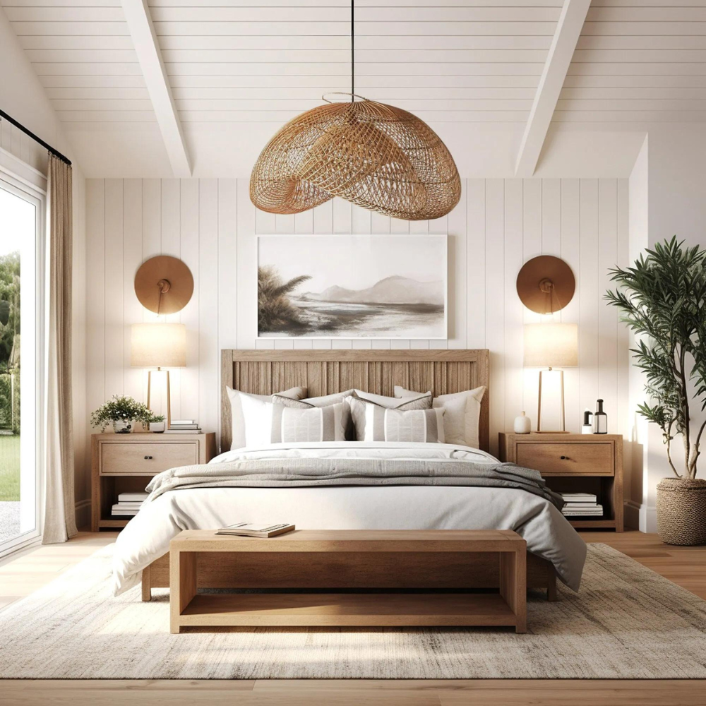 The Alluring Rattan Essence of Wabi-Sabi Pendant Lamp D832