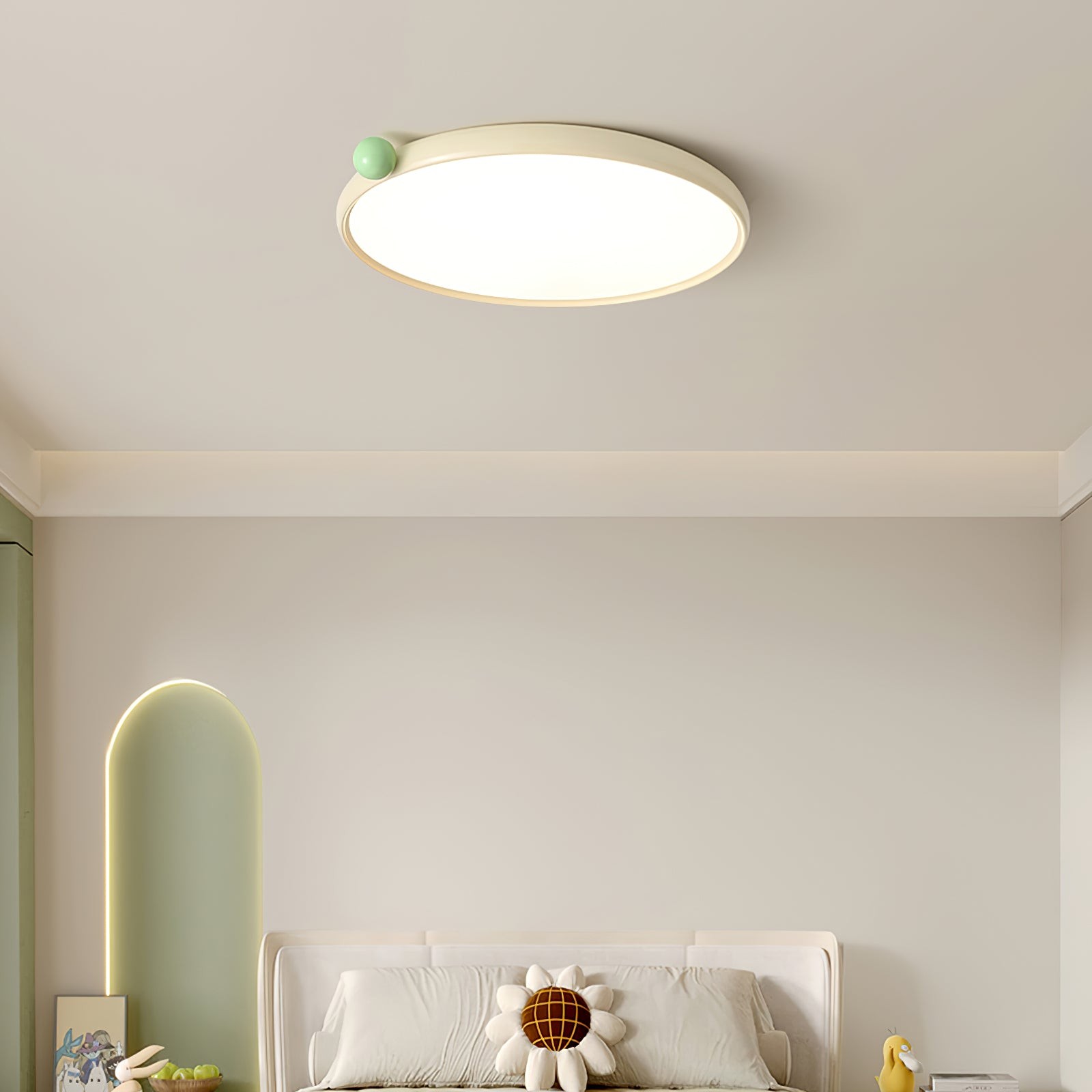 Minimalist Disc Cream Style Ultra-thin Ceiling Lamp M543
