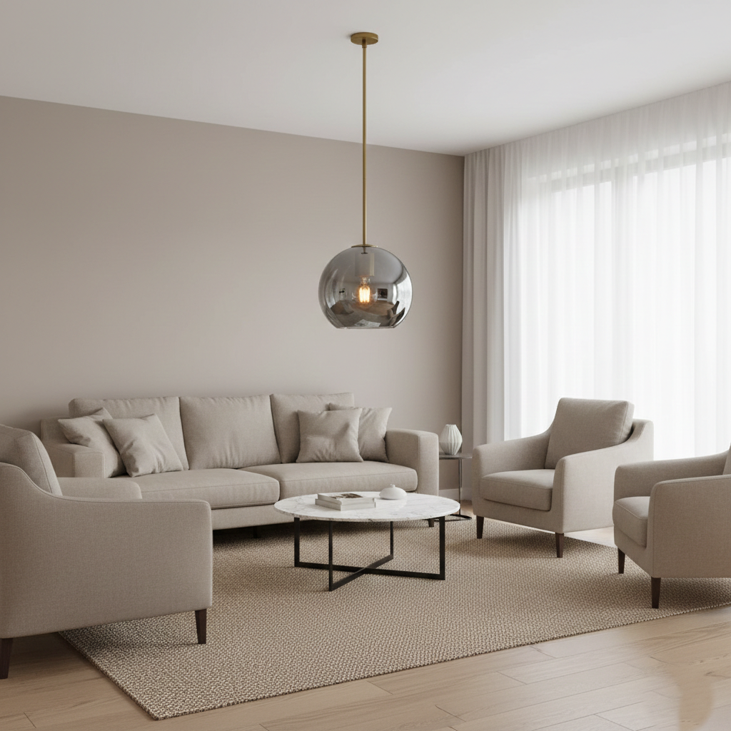 Solara Nordic Spherical Glass Pendant Light D943