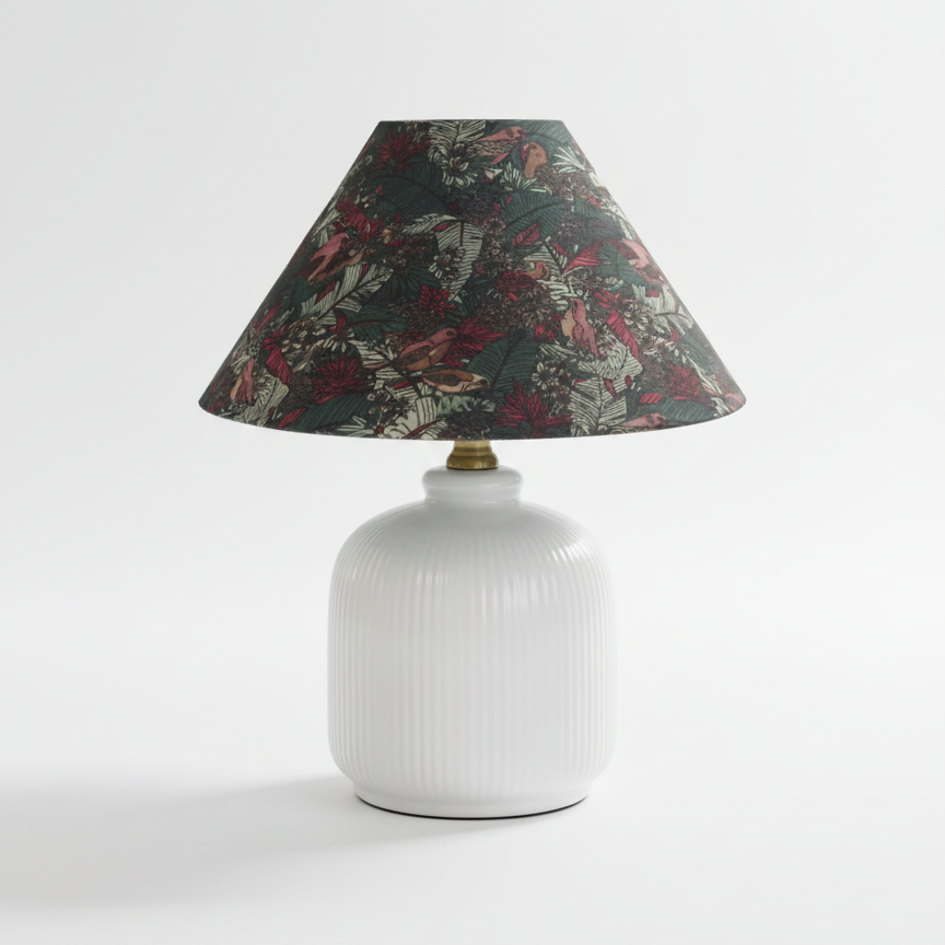 Evergreen Floral Table Lamp D327