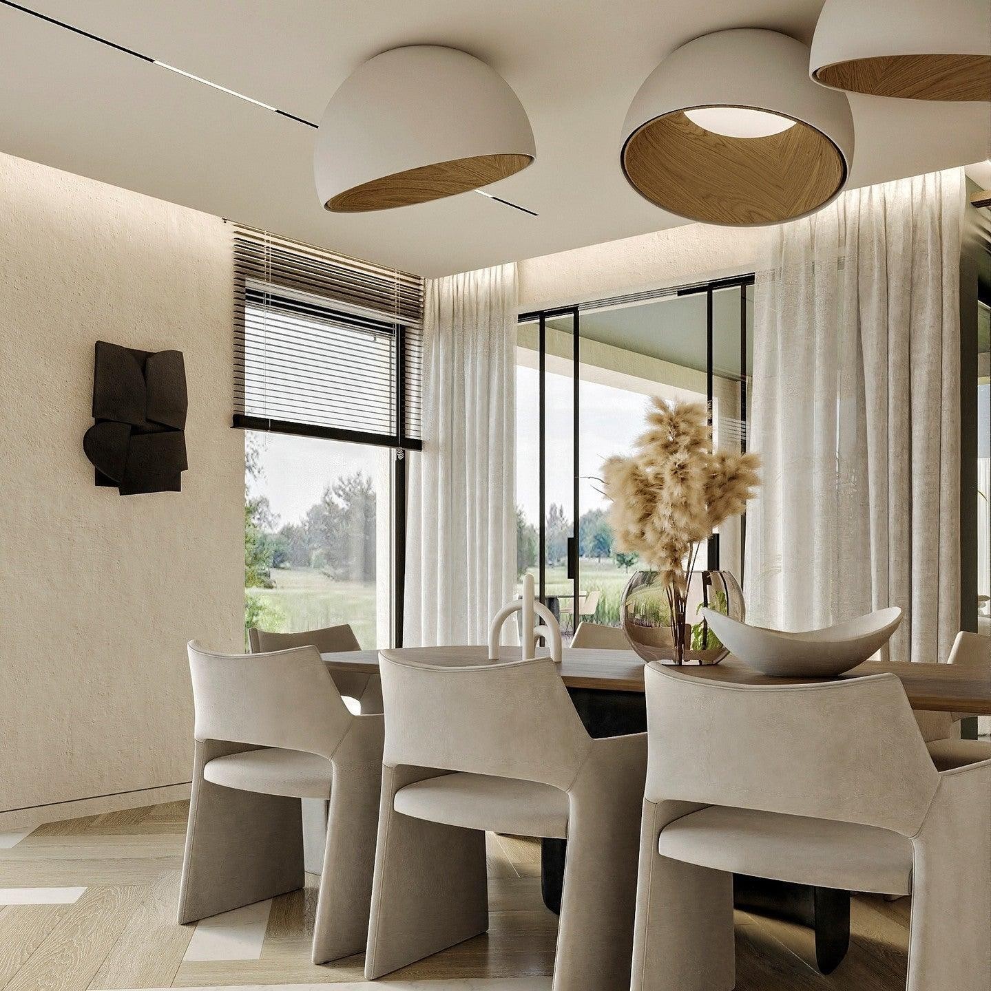 Simple Modern Nordic LED Eggshell Ceiling Lamp M385