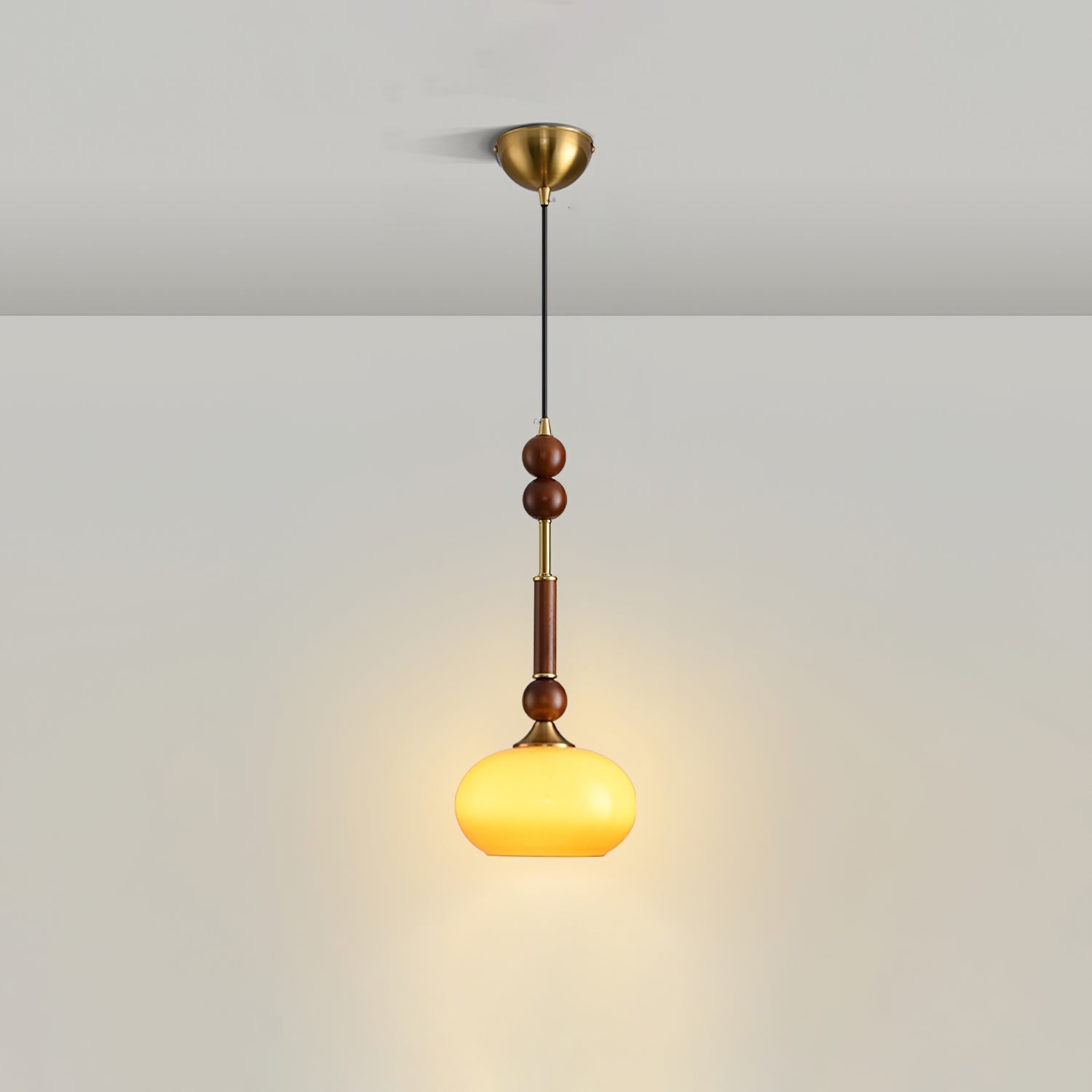 Retro Solid Wood Series Pendant Lamp M524