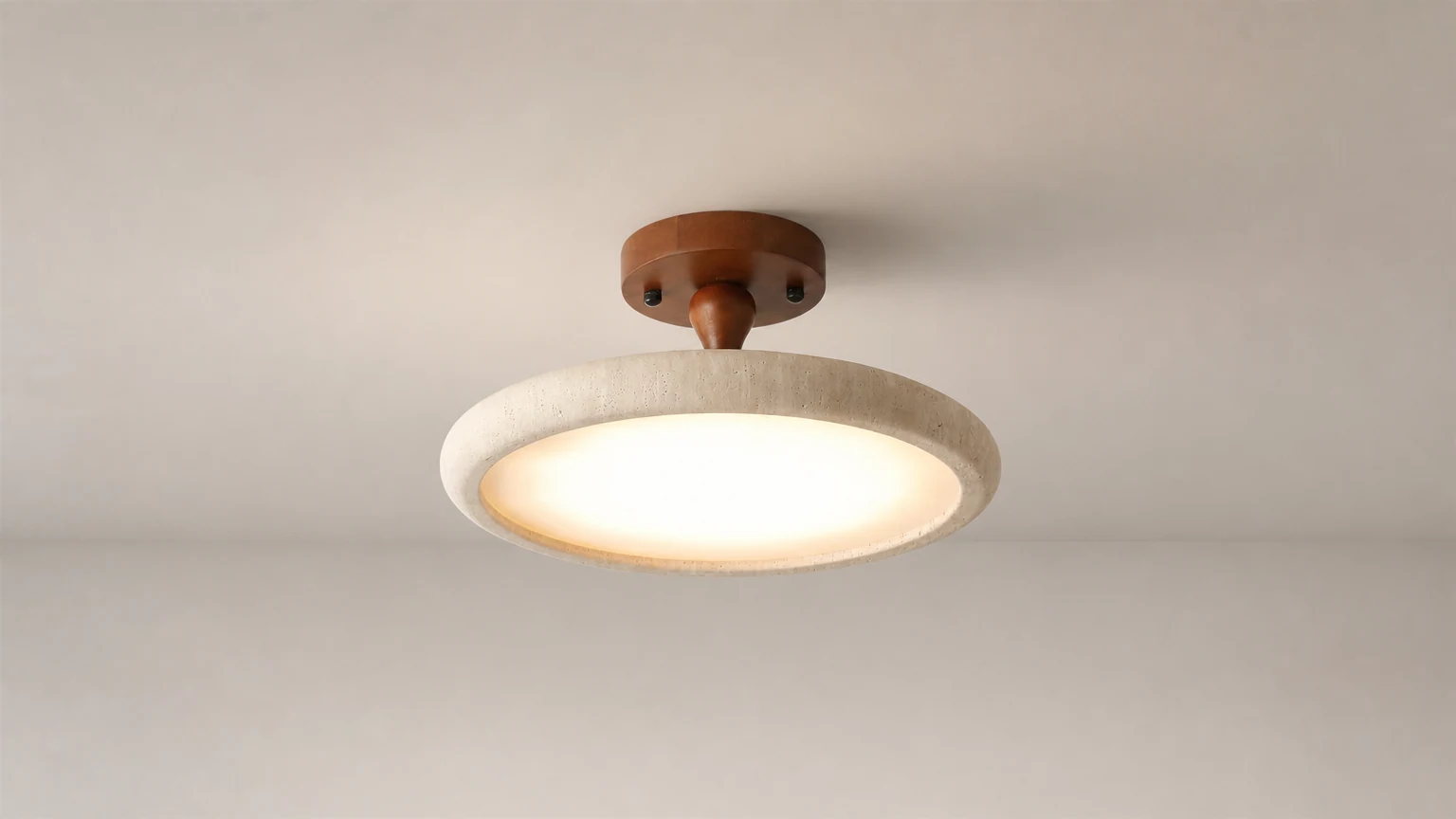 Lampa sufitowa Kelva D66 w ciepłej scenerii wnętrza