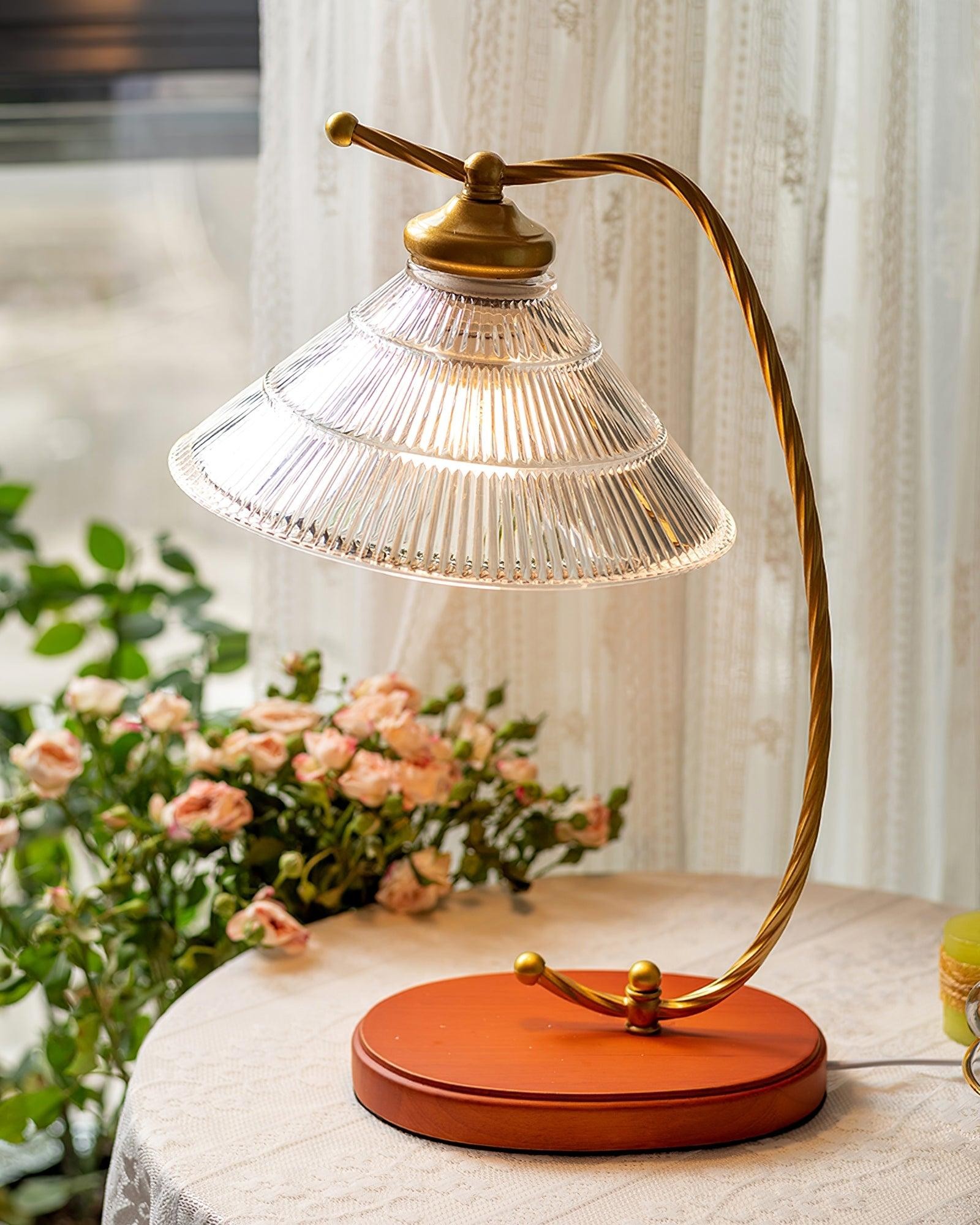 Glass Shade Vintage Reading Lamp M372