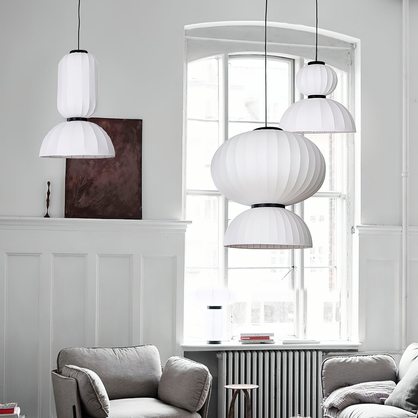 Mulberry Silk Lantern Pendant Light M536