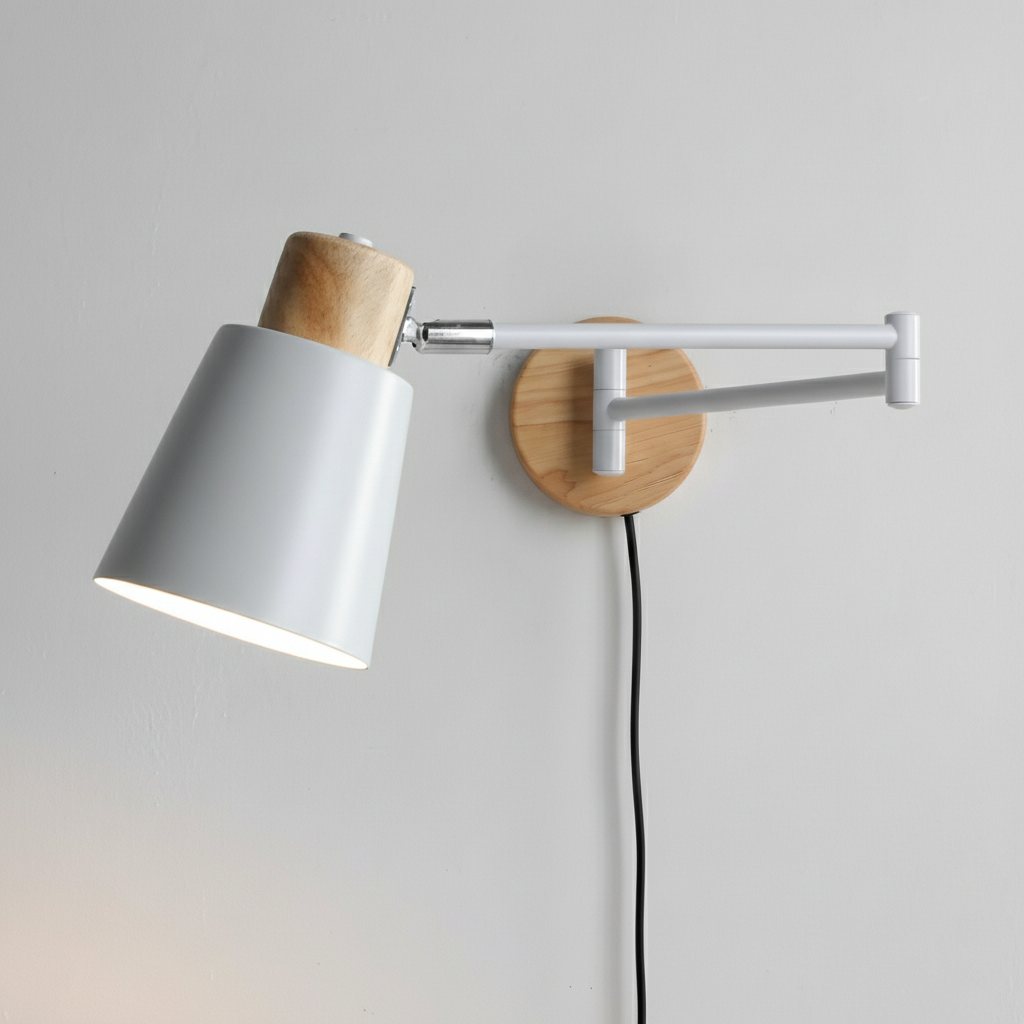 Collin Adjustable Plug In Wall Lamp D265