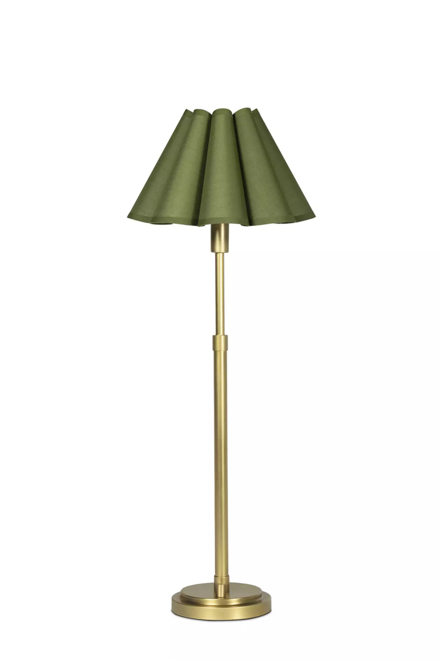 Lámpara de mesa Caprise verde de un solo cabezal