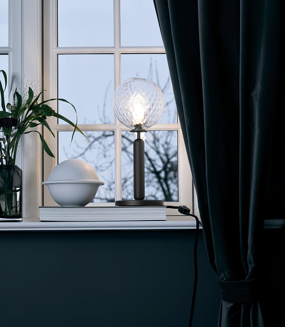 Spherical Stylish Glass Induction Table Lamp M48