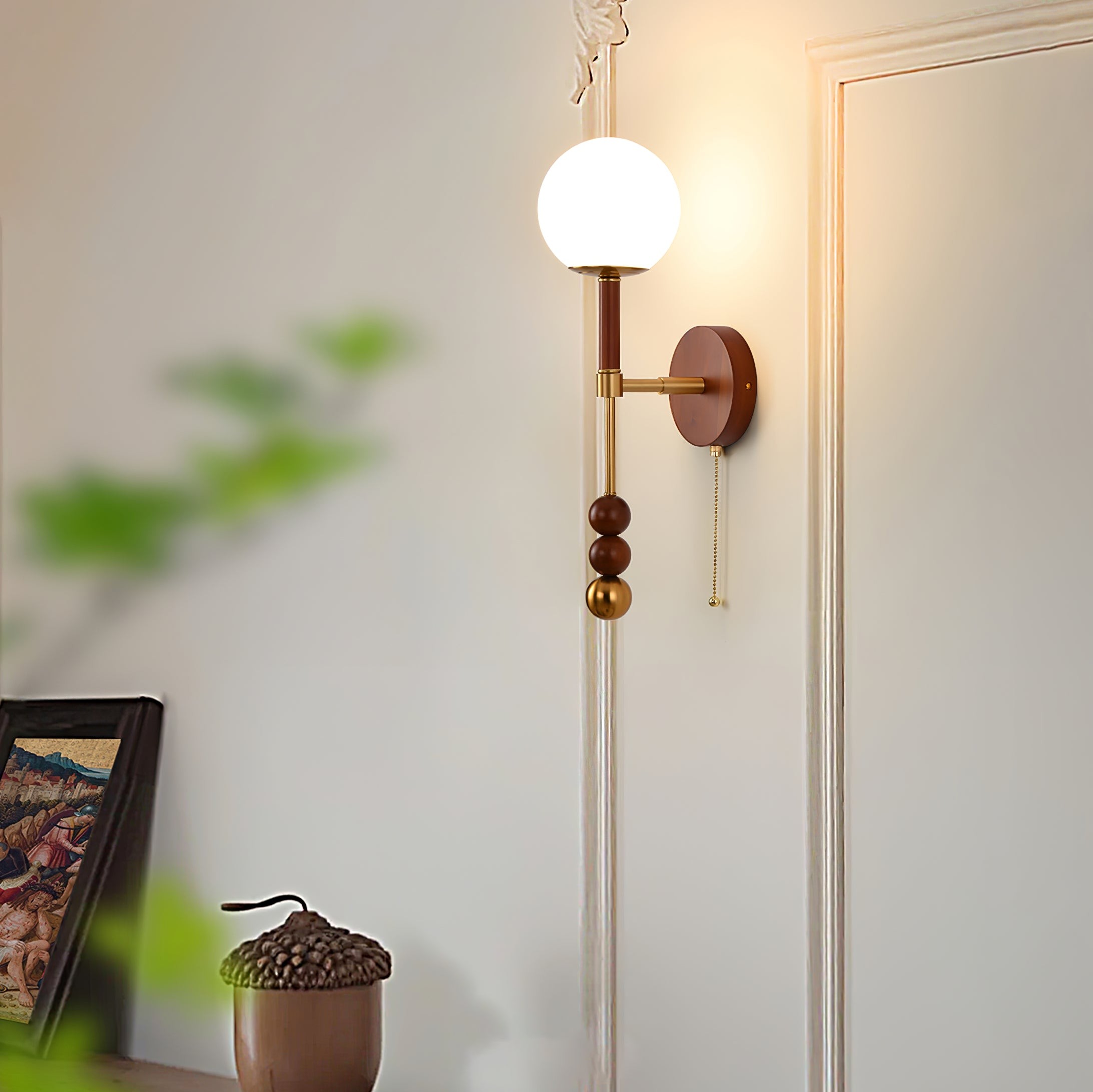 Retro Solid Wood Series Wall Lamp M523
