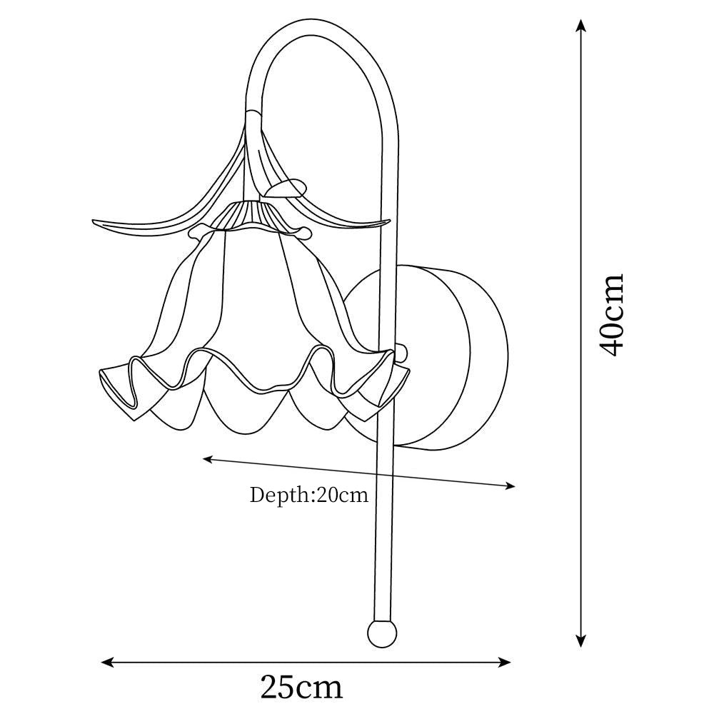 French Cream Style Flower Wall Lamp M146